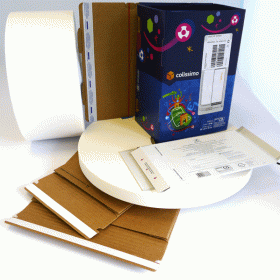 Fermeture inviolable pour boites et enveloppes en carton ondulé